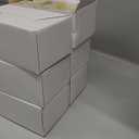 Haidms Gold Door Knobs Passage, Heavy Duty Square Brushed Gold Hall and Closet Door Knobs for Hallway, Zinc Alloy Passage Door Knob Hallways (5 Pack)