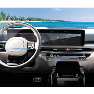 (4Pack) 2024 2025 2026 Sorento Screen Protector for Kia Sorento (Dual 12.3Inch+AC) (LX/S/EX/SX/SX Prestige/X-Line/X-Pro), 2026 2025 Sorento Hybrid Accessories Ultra HD Protective Film