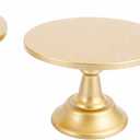 3 Pack Gold Dessert Table Display Set, Metal Round Cake Stand, Display Table with Base, Multi-Function Cake Stand for Party, Wedding, Birthday, Celebration, Anniversary Decorations