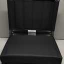 SPORT BEATS Stadium Seats with Back Support Bleacher Chairs with Back and Cushion Thick Padded Bleacher Seats Includes Shoulder Strap Black 1pc Regular - 17" W x 12" D x 16.5" H