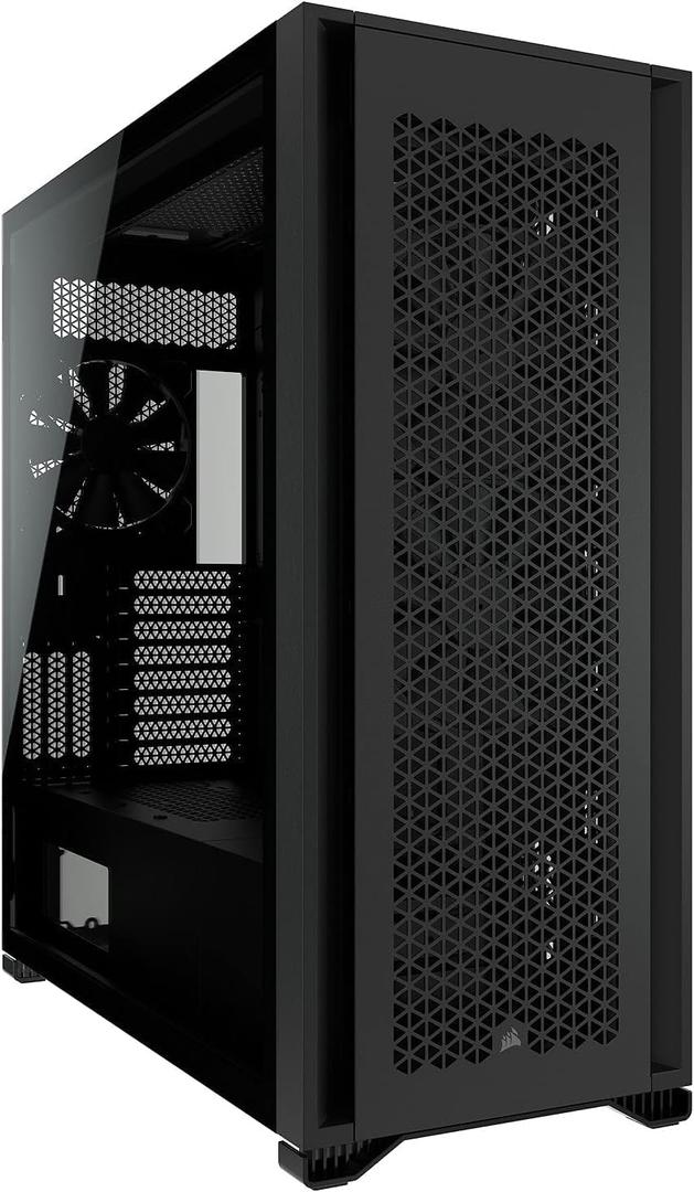 CORSAIR 7000D Airflow Full-Tower ATX PC Case High-Airflow Front Panel Spacious Interior Easy Cable Management 3X 140mm AirGuide Fans with PWM Repeater Included Black