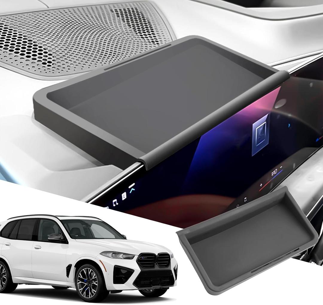 SXCY for 2023 2024 2025 BMW X5/X6/X7 Center Console Organizer for BMW X5 2023 2024 2025 Accessories Dashboard Tray for 2024 2025 BMW X5 Accessories 2024 2025 X5 Screen Back Organizer