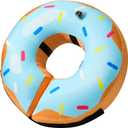 BENCMATE Inflatable Dog Cone Collar Alternative, Soft Dog Cone for Small Medium Large Dogs and Cats, Neck Recovery ECollar Donut Collar After Surgery (Small, Blue Donut)