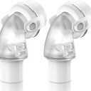 2 Packs Replacement Swivel Elbow Connector for Airfit F20 F30, FSA HSA Eligible, QuiteAir Elbow Quick-Release,Great-Value CPAP Supplies by Medihealer