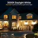 Dusk to Dawn Light Bulbs, 40W Equivalent LED Outdoor Lighting Sensor LED Bulb Warm White 3000K, A19 E26 Base 6W Auto On/Off Night Light Bulbs for Porch Garage Garden Balcony Wall Lighting, 4 Pack