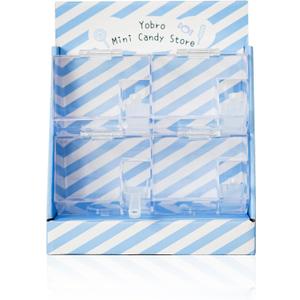 YOBRO Mini Candy Store - Retro Candy Dispenser with Scoops, Acrylic Candy Organizer for Home, Office, Parties, Fun Sweet Storage Solution (Blue)