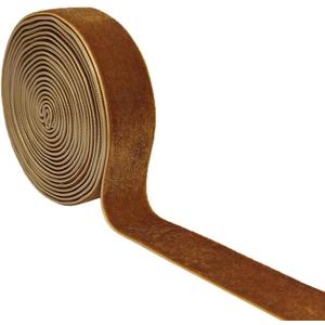 4 x Wedding Christmas Valentin's Day Gift Box DIY Craft Dcor Velvet Ribbon(Brown#1, 1''x2Yards)
