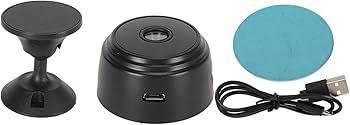 DAUZ Mini WiFi Security Camera, 1080P HD Night Mini Motion Detection APP Control Strong Magnet Home Security Cameras for Baby for Office for Pet (Black)