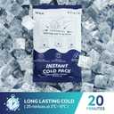 Big 25 Packs(6.7x4.1) Instant Cold Packs -Instant Ice Packs for Injuries | Disposable Cold Compress Ice Pack for Pain Relief, Swelling, Inflammation, Sprains, Toothache - Cold Pack for Athletes