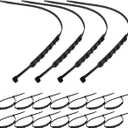 20Pcs Motorcycle Tire Snow Chains for Anti-Skid Traction on Snow and Ice Reusable Durable Cable Chains for Improved Vehicle Safety and Stability Easy Installation