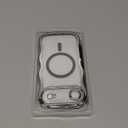 for iPhone Air Case: [Cute Wave Frame][Fit for MagSafe] Military Drop Shockproof Protection, Camera Protective, Glossy Slim Magnetic Wavy Phone Cover for Women Girls 6.5'', Clear/Sliver (Silver)