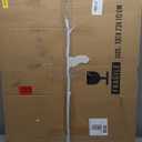 Coffee Table for Living Room Mid Century Modern Center Table with Glass Top and Wood, Brown/Walnut (36 Inch)