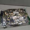 WDIRARA Men's 2 Piece Leopard Print Satin Pajama Set Button Down Short Sleeve Shorts Loungewear Sets (M)