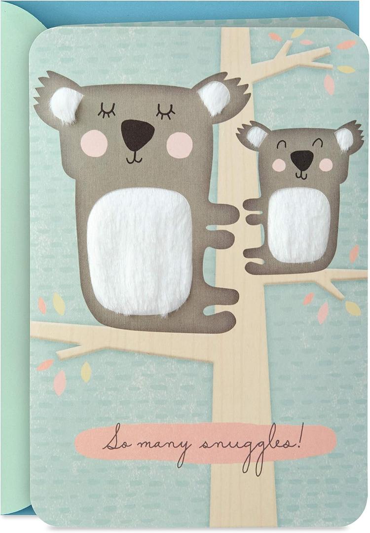 Hallmark Baby Shower Card for New Parents (Koalas, So Many Snuggles) Welcome New Baby, Congratulations, Gender Reveal