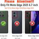 for Motorola Moto Edge 5G 2025 Case, Heavy Duty Protective Case with [3 in 1] Rugged Rubber Shockproof Protection Cover for Moto Edge 2025(Dark Blue/Green)