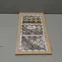 DUENPY 8x16 Collage Picture Frame 5x7 Collage Picture Frame Displays Three 5x7 inch Photos or 8x16 (Without Mat)  Horizontal Wall Mounting Display and Vertical Wood Color