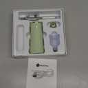 Facial Oxygen Spray Machine - High Pressure Nano Facial Steamer with 0.3mm Nozzle - Rechargeable Portable Nano Mist Injector Sprayer for Deep Moisturizing Face Skincare (Green)