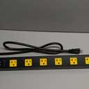 HHSOET 16 Outlet Long Power Strip, 4FT Heavy Duty Power Strip with 4800J Surge Protection, 20a Mountable Wide-Spaced Outlets for Home, Office, Garage & Workshop - ETL Certified