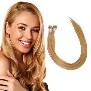 U Tip Hair Extensions by Everlong, Remy Human Hair, Fusion Glue Adhesive Method, Premium Keratin 56 gram Bundles, 20" #15 Honey Blonde