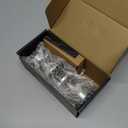 Brushed Nickel Door Knobs, Pismo Door Knob with Lock, Privacy Door Handles Interior for Bath & Bed