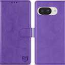 ZZXX for Google Pixel 9A Wallet Case with [RFID Blocking] Card Slot Kickstand Magnetic Closure Leather Flip Protective Phone Case for Google Pixel 9A (Purple-6.3 inch)