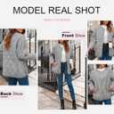 Dokotoo Womens Quilted Lightweight Jackets Button Down Puffer Jacket Coats Padded Outwear with Pockets (XL)