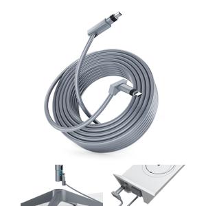 150FT/46M Starlink Gen 2 Cable  Waterproof Replacement Extension Cord for Gen2 Standard Kit, HighSpeed Durable Gray Line for Rectangular SatelliteV2