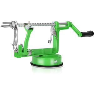 Apple Peeler Corer,Apple Slicer With Stainless Steel Blades,Fruit Cutter Machine, Convenient and Funny, Creative Kitchen Tool Gift for Baking LoverGreen
