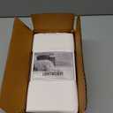 100% Cotton Fitted Sheet  King Size, White  Crisp Percale Weave, Brushed for Softness, Deep Pockets for Snug Fit, Breathable, Bottom Sheet by Linen Closet