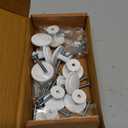 White Cabinet Knobs - White Drawer Knobs - 10 Pack Closet Door Knobs - Kitchen Cabinet Knobs - Kitchen Knobs for Cabinets and Drawers - Bedroom Door Knobs - Cupboard Knobs for Modern Home & Furniture