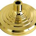 This Base Stand for Indoor Flagpole, Gold Interior Flag Holder Stands for Pole Compatible with 1.3 Inch,1.1 and 0.9 Inch Diameter Flag Pole Prefect for Classroom, Churches, Meeting, Outdoor, Party