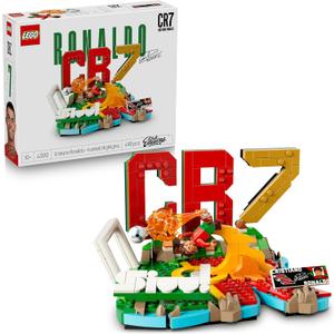 LEGO Editions Cristiano Ronaldo – Best of – Football Game – 3D Model with Collector Minifigure – Children's Room Decoration – Gift from 10 Years for Boy, Girl or Adult Sports Fan 43012