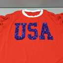 American Flag Shirts Women Oversized USA Shirt 4th of July T-Shirt Patriotic Tee Star Stripe Short Sleeve Tops (Red3, Small)