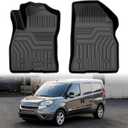 ProMaster Floor mats-Floor mat for Ram ProMaster City 2015-2022,All Weather TPE Rubber Floor Liners Protection for ProMaster Accessories,1 Row Anti-Slip Car Mats, Black