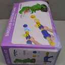 Dinosaur Shooting Toys for Kids 3-5 Years, Movable Target Shooting Games with 2 Air Pump Launcher, Interactive Competition Game Gift for Boys and Girls Ages 3 4 5 6 7 8 Years Old (2 Popper Guns)