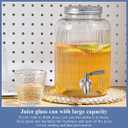 Evanda Drink Dispenser For Parties, 1 Gallon Beverage Dispenser for Various Parties and Social Events with Leak-Proof Stainless Steel Faucets, Spigot