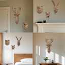 OrnaZest Animal Heads Wall Decor, Sculptures Wall Decor, Resin Wall Hanging Decoration for Living Room Bedroom Kitchen Gift,Deer