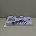 Wireless Keyboard and Mouse Combo, Retro Typewriter Keyboard with Round Keycaps, Full-Size Ergonomic, Blue, Ideal for Windows PC, Home, Office, and College, Wireless Keyboard Mouse Combo