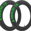 2-Pcs 4.10/4.50-18 Inner Tube 110/100-18, 110/90-18, 110/80-18, 120/90-18, 120/80-18, 100/100-18 14 Inch Replacement Tire Straight Valve Stem