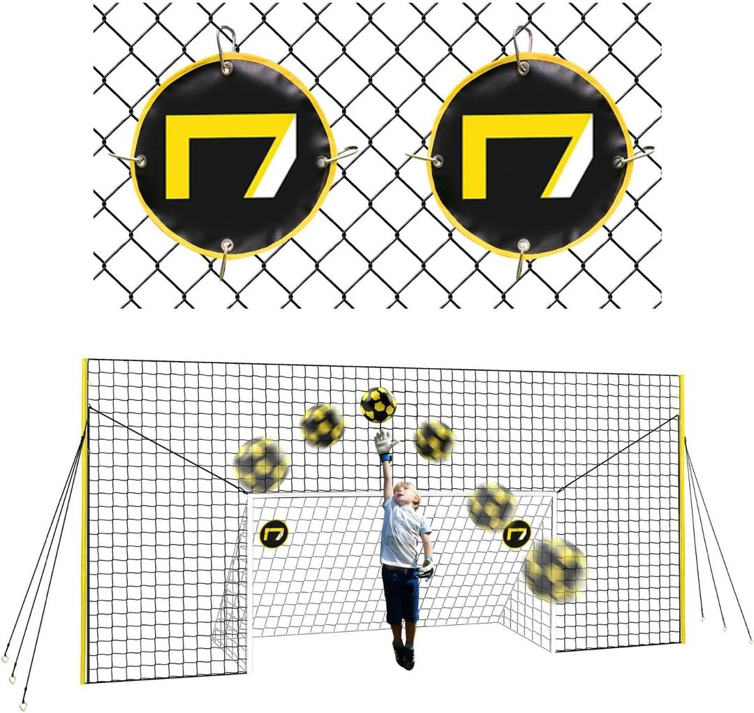 3-in-1 Soccer Training Rebounder & Goal Backstop Net - Soccer Goal for Volley, Passing, Solo Training - Outdoor Sports, Backyard Games