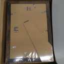 iRahmen 8x12 Picture Frame Set of 4 with High Definition Real Glass, Display 6x8 Pictures with Mat or 8 x 12 Without Mat, Wood Rustic Photo Frames for Tabletop and Wall Mounting (Dark Brown)