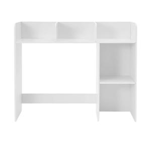 GlossyEnd Sturdy & Elegant Wood Desk Bookshelf Organizer, Office Storage Holder, Desktop Organizer, Collage Dorm, White