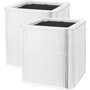 211+ Replacement Filter Compatible with Blueair Blue Pure 211+, Foldable Particle Activated Carbon Filter, 2 Pack 211+ Filter