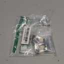 2 Pack Hinge Pin Door Stopper Oil Rubbed Bronze - Adjustable Heavy Duty Hinge Pin Door Stop with Black Rubber Bumper Tips