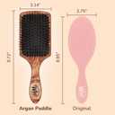 Wet Brush Paddle Hair Brush,Traditional Wood-Ultra-Soft IntelliFlexDetangling Bristles with AquaVentDesignForSpreading HairTreatmentsEvenly-Pain-Free Hair Brush For Women & Men,Shine Traditional Wood (1 Count (Pack of 1))