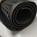 【10mm Extra Thick】36"x60" Heavy Duty Non-Slip Outdoor Rubber Door Mat with Drainage Holes, Large Rubber Mats for Bar, Garage, Kitchen, Waterproof Black Shop Matt, Fast Drying Restaurant Floor Mat, 3' x 5' (Rectangular)