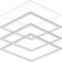 Flat Panel Light 2x2 Ft Led Frame Panel, Border Glow Light 45W 3600Lm Suitable for Offices, Shops, Bathrooms etc with Integrated Ceilings (1 pcs)