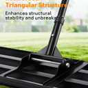 Lawn Leveling Rake 30"x10", Heavy Duty Lawn Leveler Tool with 78" Adjustable Handle, Curved Edge & Anti-Fracture Connectors, Level Soil, Sand, Dirt for Backyard, Garden, Golf Course, Farm