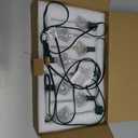 Novelty Lights Traditional Glitter Bubble Light Set, 6 Feet 7 Bulbs Clear Liquid with Glitter and Clear Bases, 5 Watt E12/C7 Bulbs for Indoor Christmas Trees, Nostalgic Holiday Home Decor