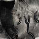 Short Curly Gray Synthetic Wigs for Women, Natural Layered Curly Wig, Lightweight, Heat Resistant, Perfect for Halloween Costume Use (Grey)